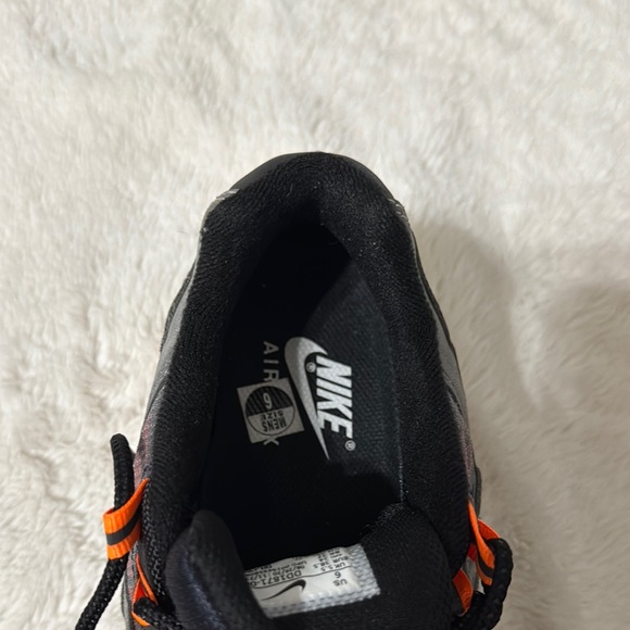 Black and Orange Athletic Sneakers